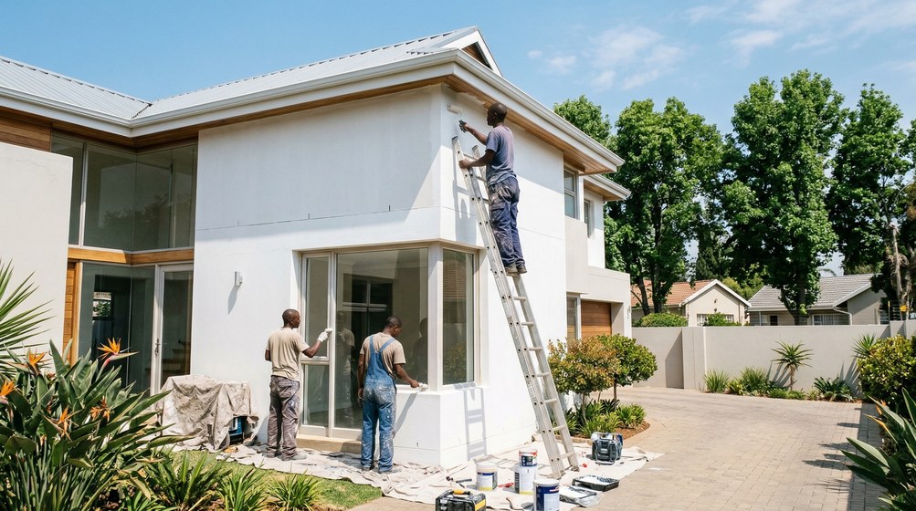Professional painters working in Bloubergstrand, Cape Town West Coast